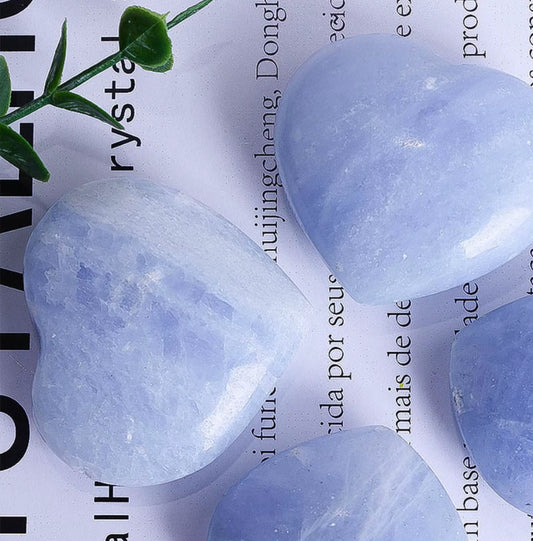 Celestite Heart Stone