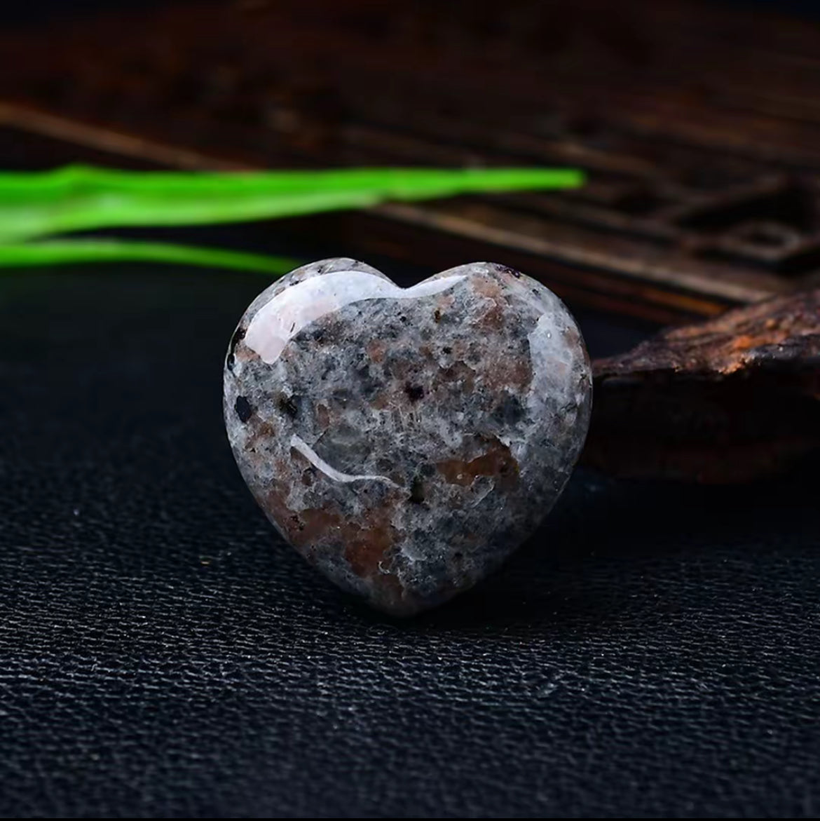 Grey Sodalite Heart Stone