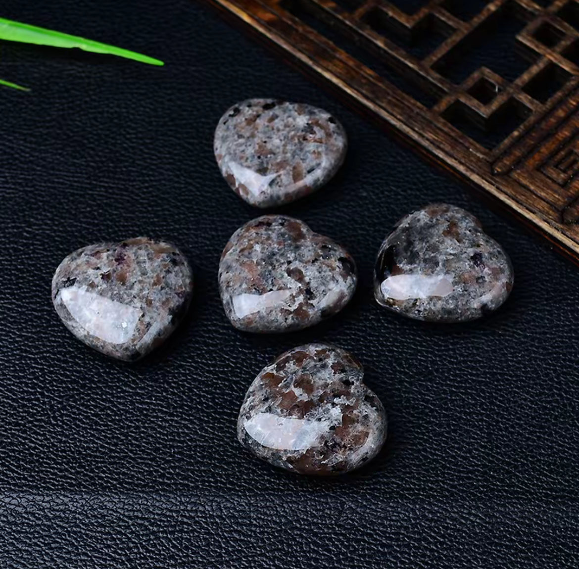Grey Sodalite Heart Stone