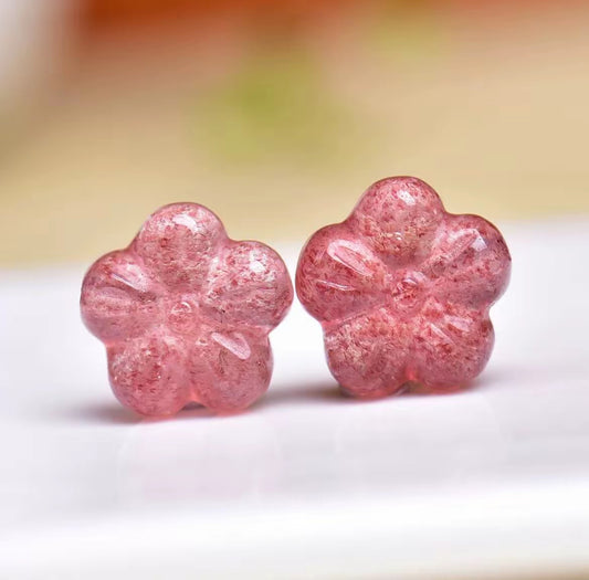 Strawberry Quartz Flower