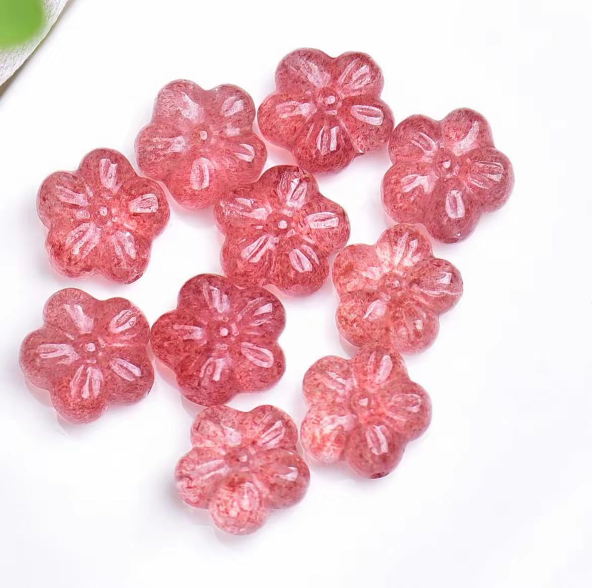 Strawberry Quartz Flower
