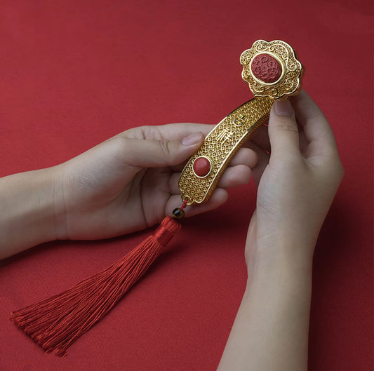 Imperial Auspice Golden Ruyi