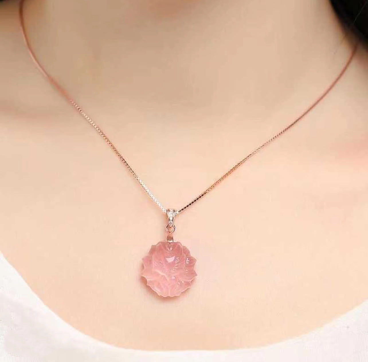 Blush Bloom Fox Pendant