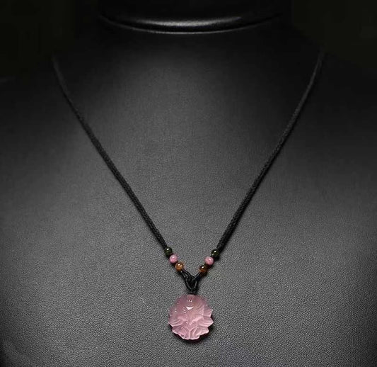 Blush Bloom Fox Pendant