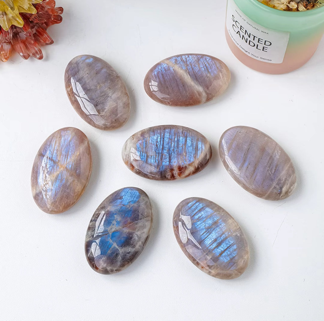 Lunar Veil Cabochons