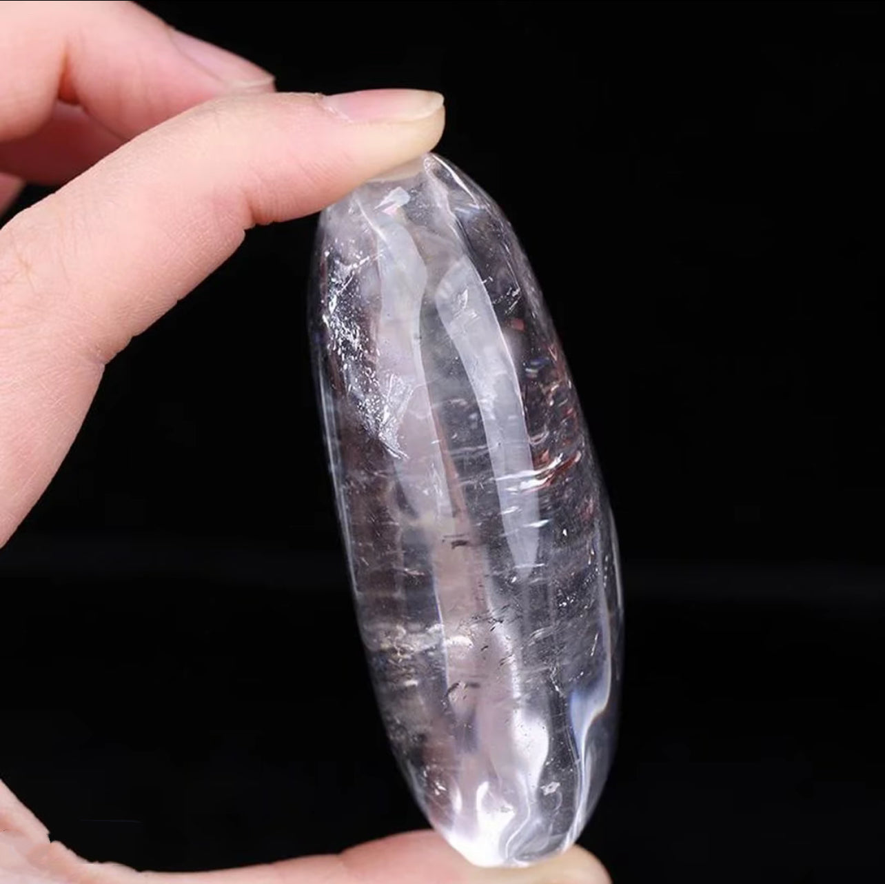 Crystal Clarity Palm Stone