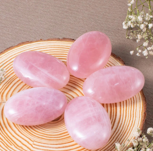 Rose Quartz Palm Stone (1 piece)