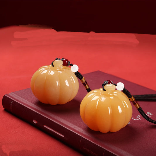 Golden Harvest Pumpkin Pendant