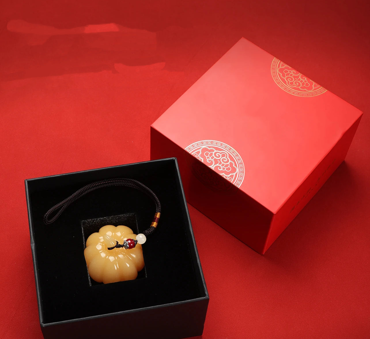 Golden Harvest Pumpkin Pendant
