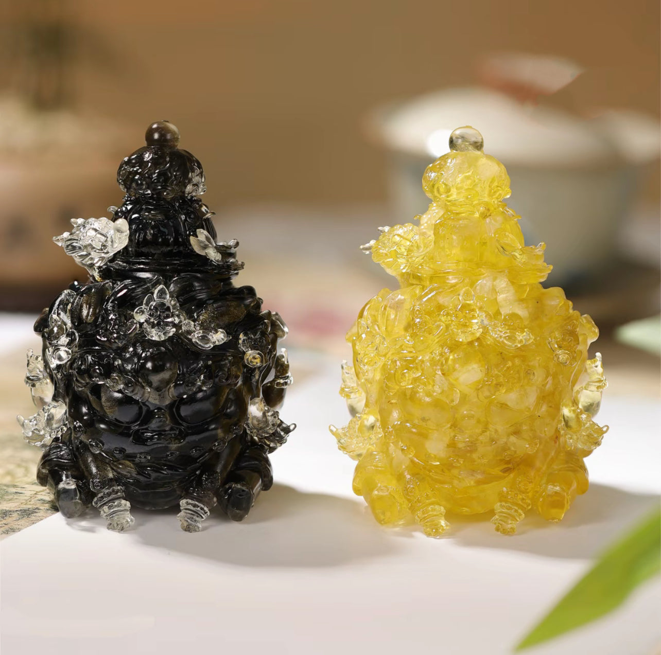 Golden Blessings Crystal Pixiu