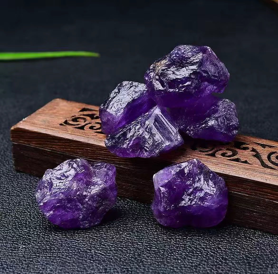 Amethyst Tumbled Stone Set (5 pieces)