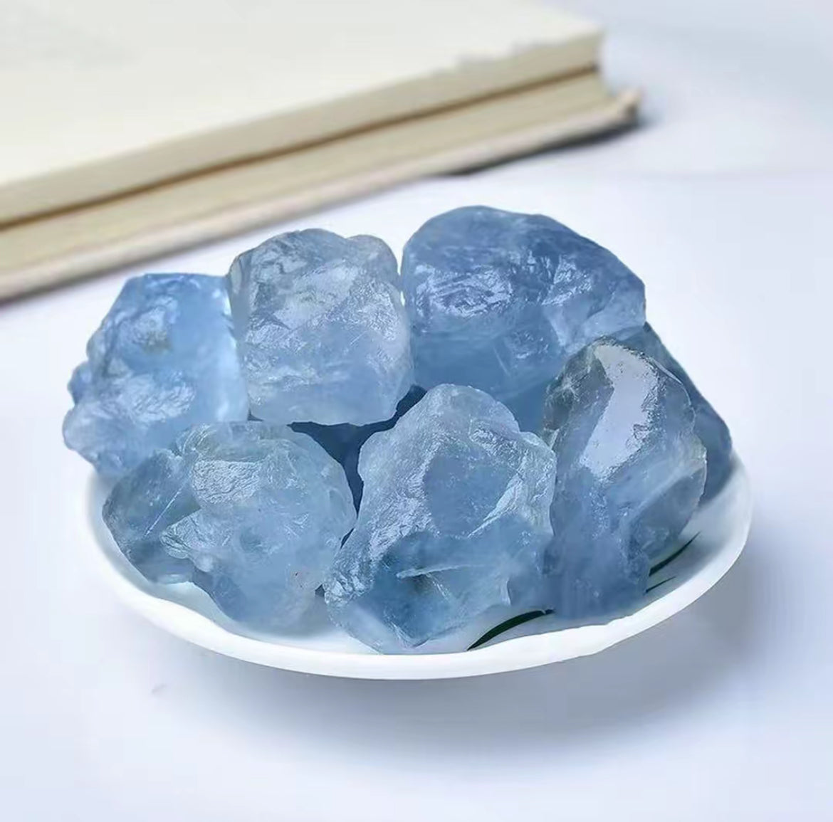 Aquamarine Tumbled Stone Set (5 pieces)