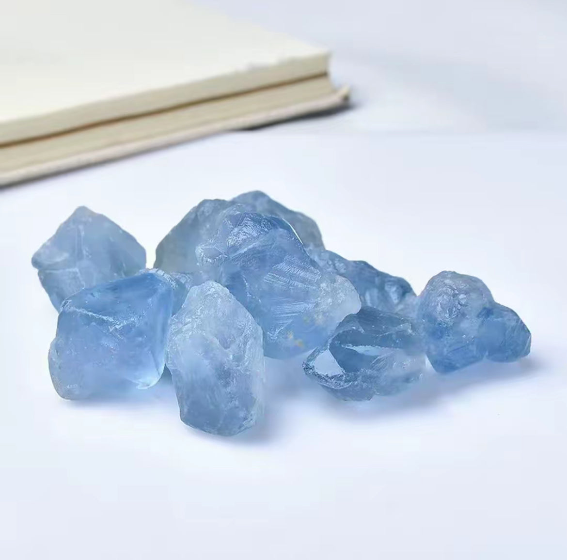 Aquamarine Tumbled Stone Set (5 pieces)