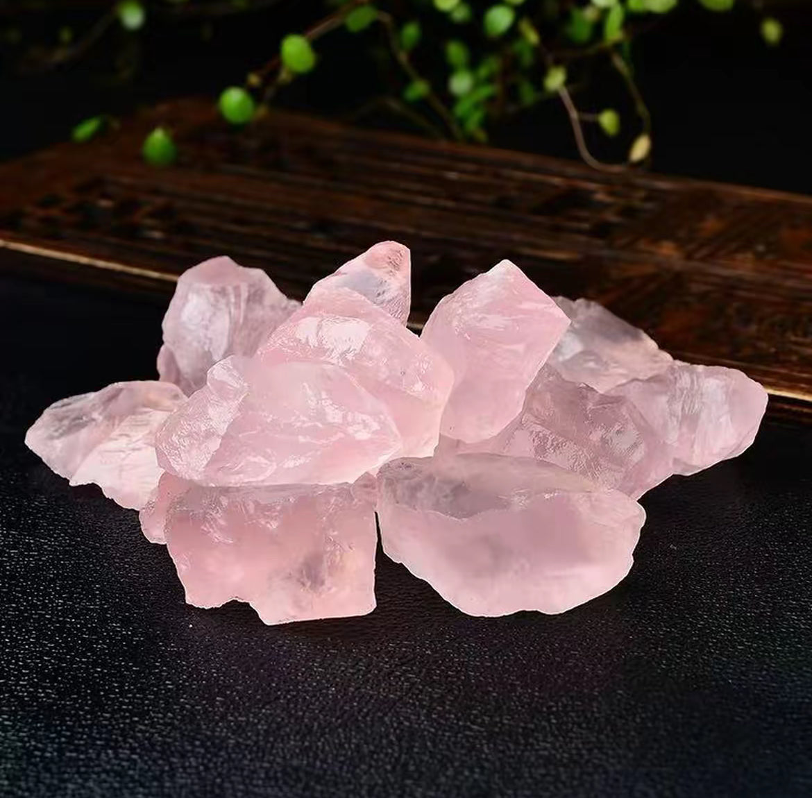 Rose Quartz Tumbled Stone Set (5 piece set)