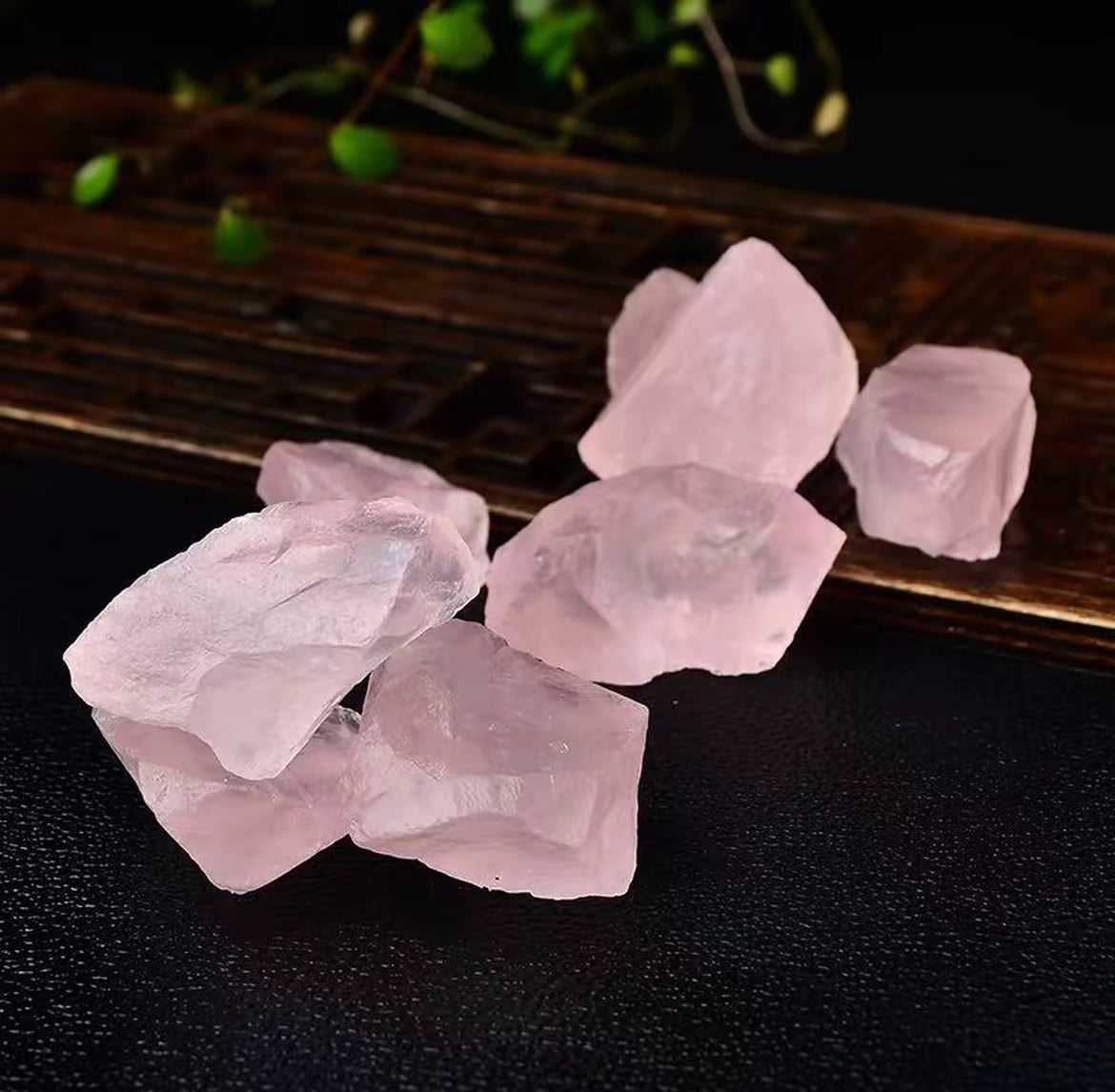 Rose Quartz Tumbled Stone Set (5 piece set)