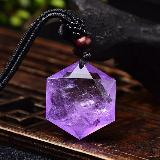 Amethyst Star of David Pendent Necklace