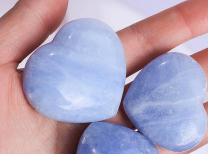 Celestite Heart Stone