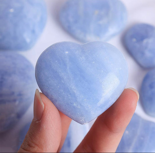 Celestite Heart Stone