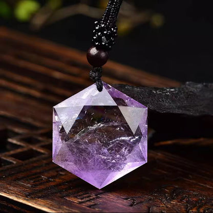 Amethyst Star of David Pendent Necklace