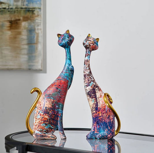 The Curious Twin Cats (2-piece set)
