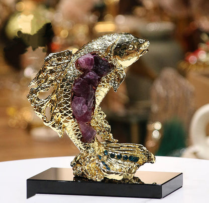 Golden Tide Amethyst Koi