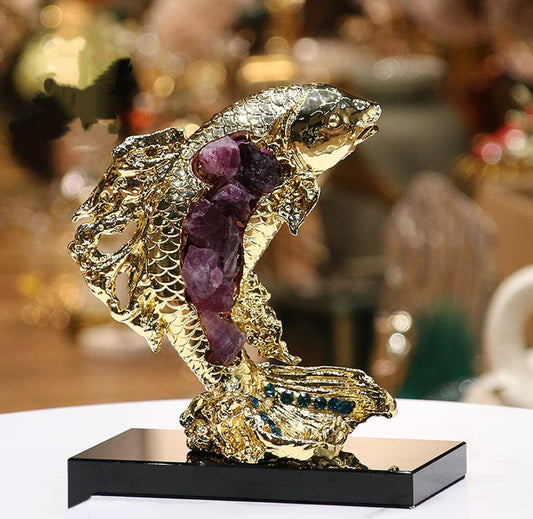 Golden Tide Amethyst Koi