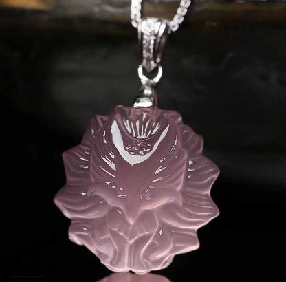 Blush Bloom Fox Pendant
