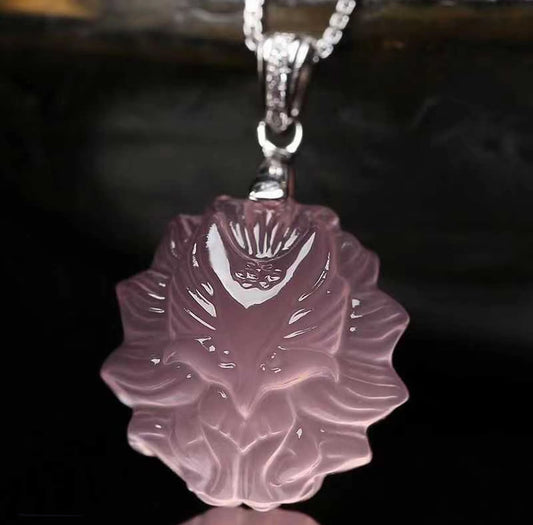 Blush Bloom Fox Pendant