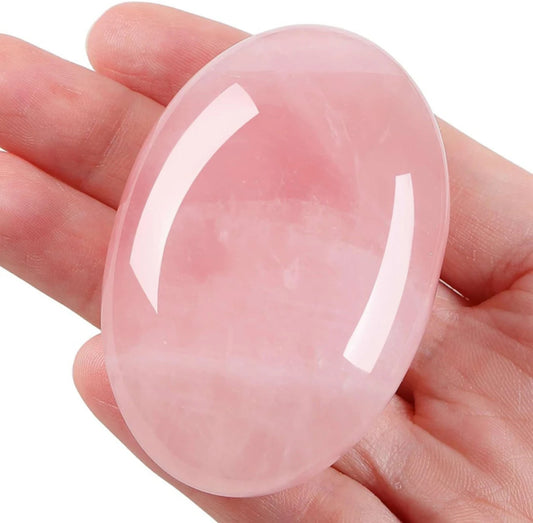 Rose Quartz Palm Stone (1 piece)